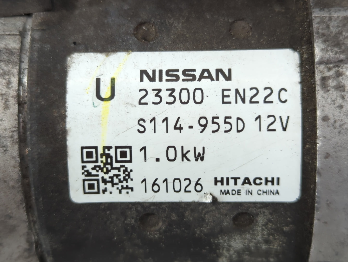 2013-2019 Nissan Sentra Car Starter Motor Solenoid OEM P/N:S114-955D 12D 23300 EN22C Fits OEM Used Auto Parts - Oemusedautop