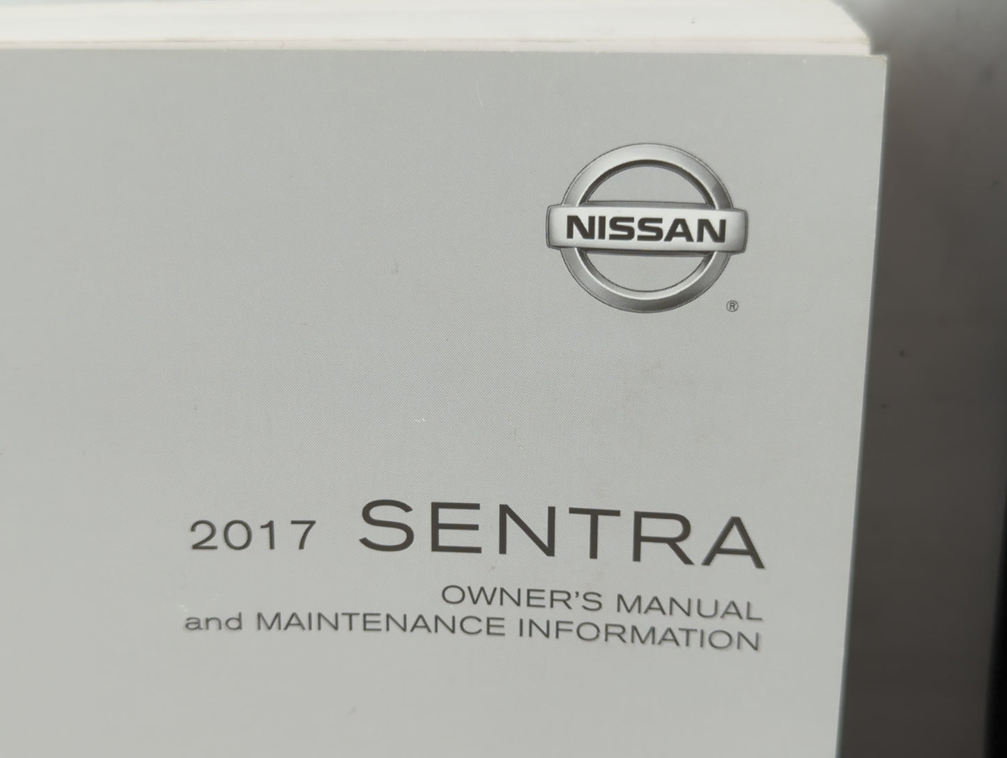 2017 Nissan Sentra Owners Manual Book Guide P/N:OM17EM 0B17U1 OEM Used Auto Parts - Oemusedautoparts1.com