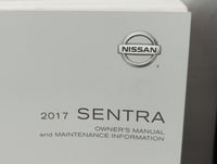 2017 Nissan Sentra Owners Manual Book Guide P/N:OM17EM 0B17U1 OEM Used Auto Parts - Oemusedautoparts1.com