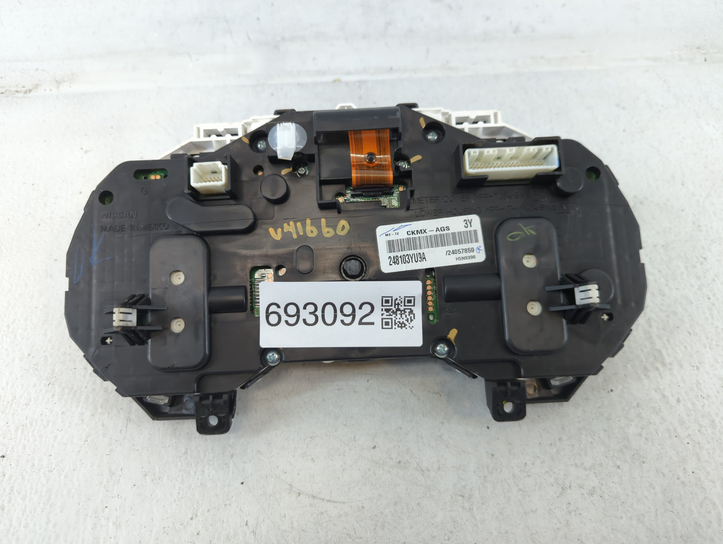 2017-2019 Nissan Sentra Instrument Cluster Speedometer Gauges P/N:CKMX-AGS 248103YU9A Fits Fits 2017 2018 2019 OEM Used Auto