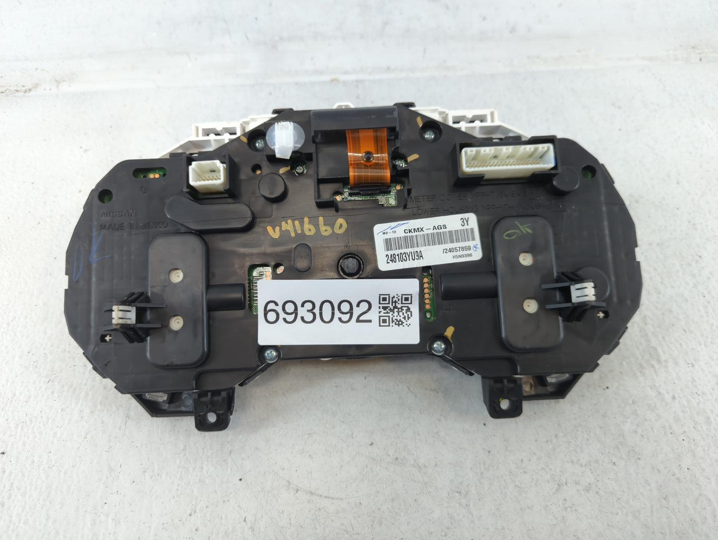 2017-2019 Nissan Sentra Instrument Cluster Speedometer Gauges P/N:CKMX-AGS 248103YU9A Fits Fits 2017 2018 2019 OEM Used Auto