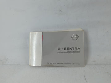 2017 Nissan Sentra Owners Manual Book Guide P/N:OM17EM 0B17U1 OEM Used Auto Parts