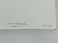 2017 Nissan Sentra Owners Manual Book Guide P/N:OM17EM 0B17U1 OEM Used Auto Parts - Oemusedautoparts1.com