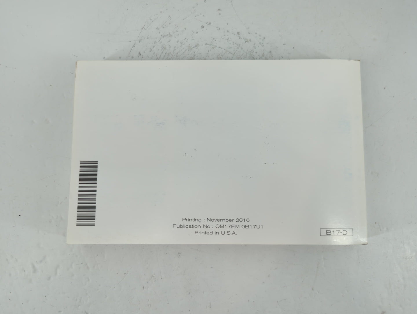 2017 Nissan Sentra Owners Manual Book Guide P/N:OM17EM 0B17U1 OEM Used Auto Parts - Oemusedautoparts1.com