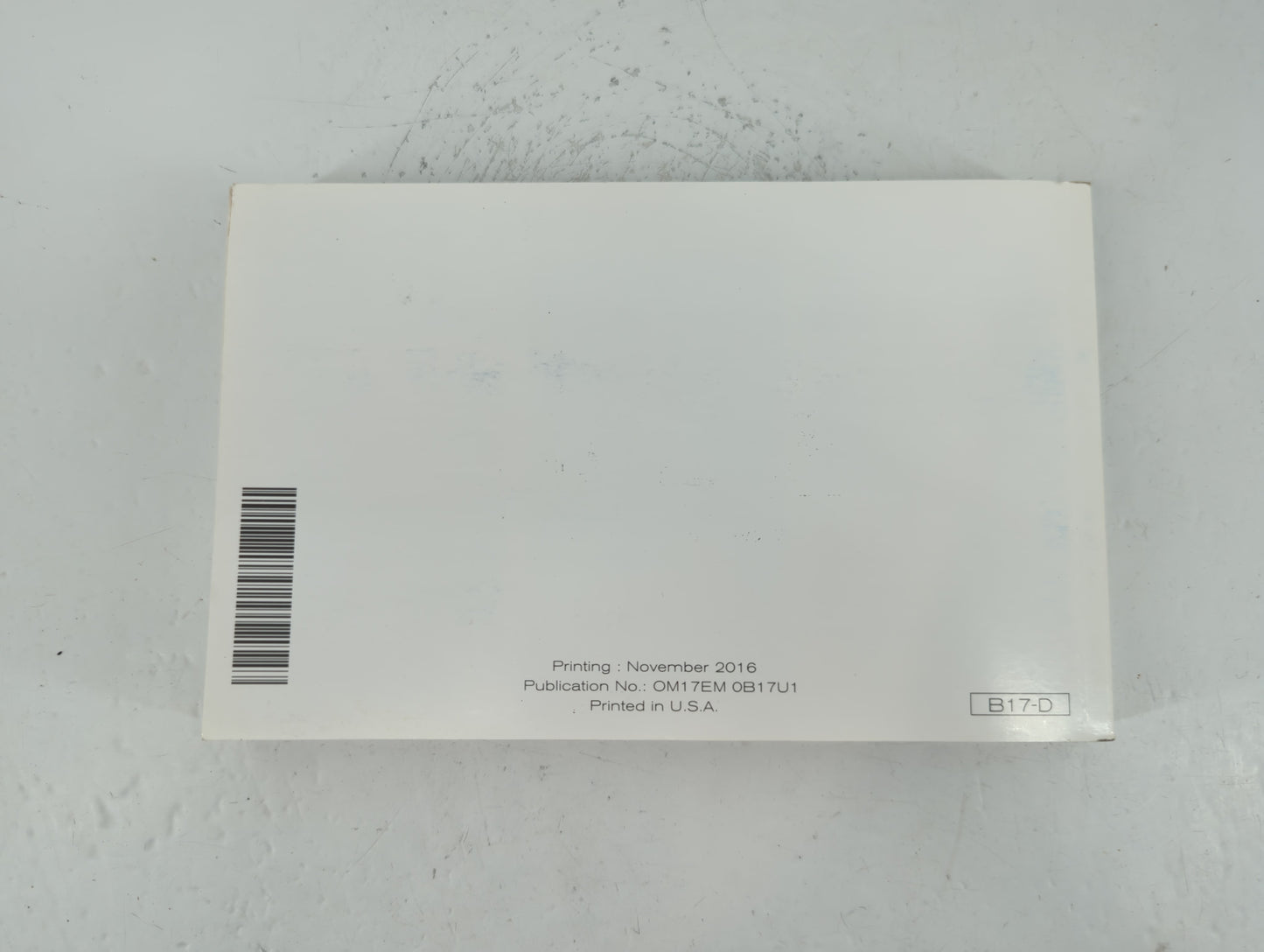 2017 Nissan Sentra Owners Manual Book Guide P/N:OM17EM 0B17U1 OEM Used Auto Parts - Oemusedautoparts1.com