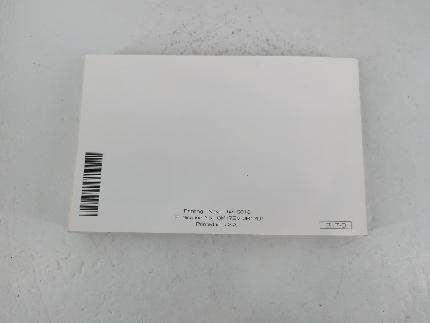 2017 Nissan Sentra Owners Manual Book Guide P/N:OM17EM 0B17U1 OEM Used Auto Parts - Oemusedautoparts1.com