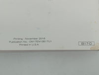 2017 Nissan Sentra Owners Manual Book Guide P/N:OM17EM 0B17U1 OEM Used Auto Parts - Oemusedautoparts1.com