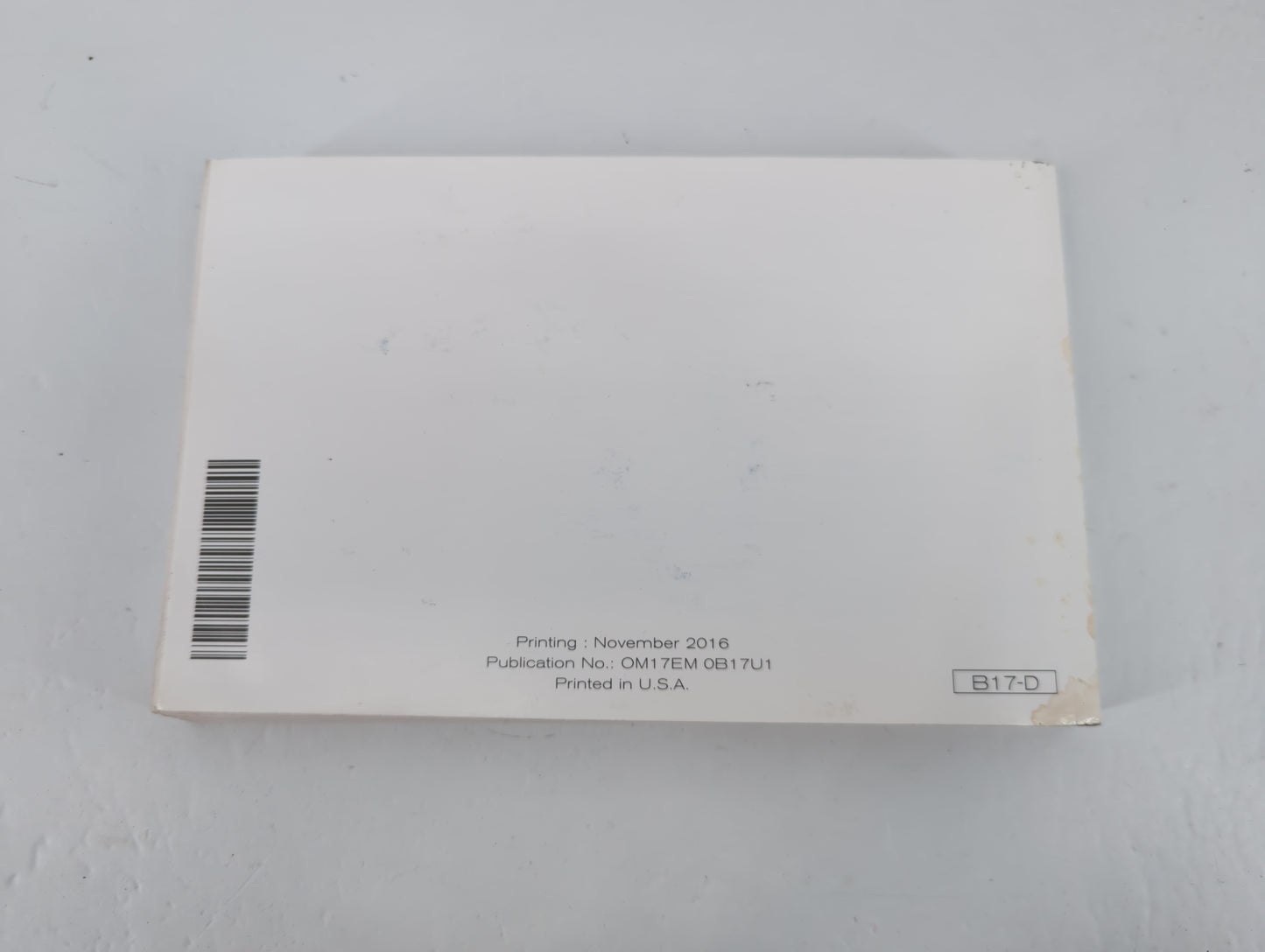 2017 Nissan Sentra Owners Manual Book Guide P/N:OM17EM 0B17U1 OEM Used Auto Parts - Oemusedautoparts1.com
