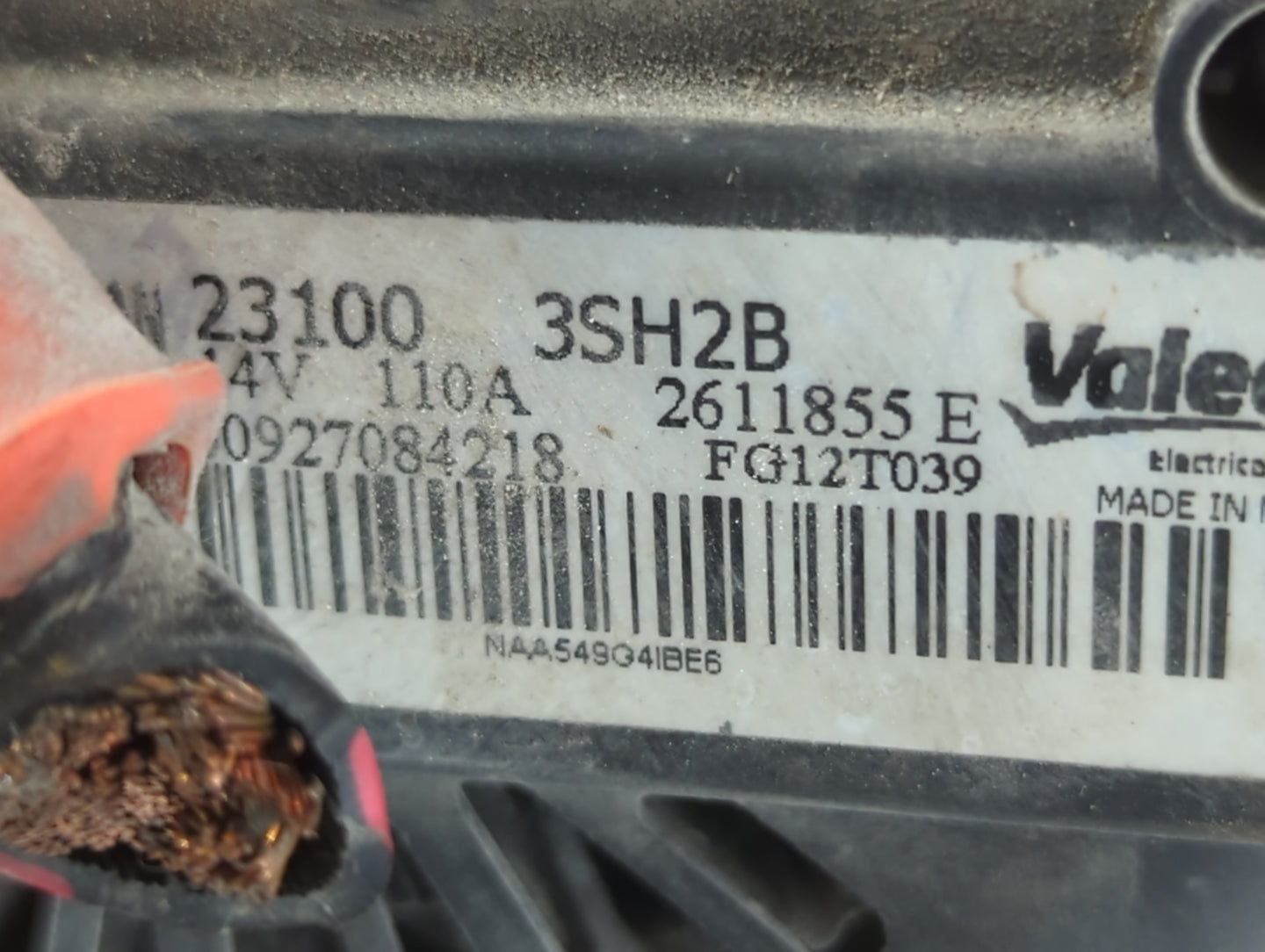 2013-2019 Nissan Sentra Alternator Replacement Generator Charging Assembly Engine OEM P/N:23100 3SH2B Fits OEM Used Auto Par