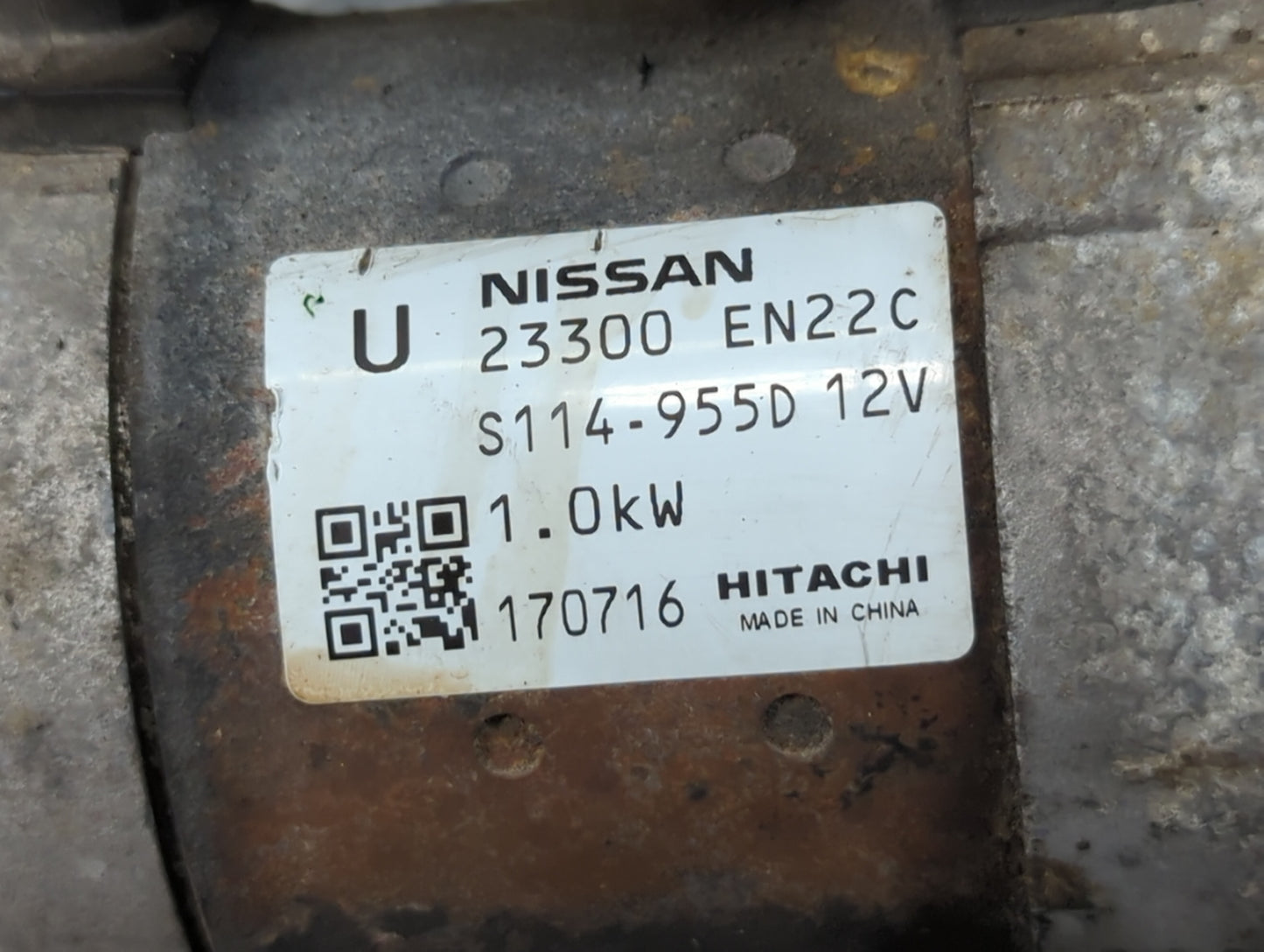 2013-2019 Nissan Sentra Car Starter Motor Solenoid OEM P/N:23300 EN22C Fits Fits 2013 2014 2015 2016 2017 2018 2019 2020 OEM