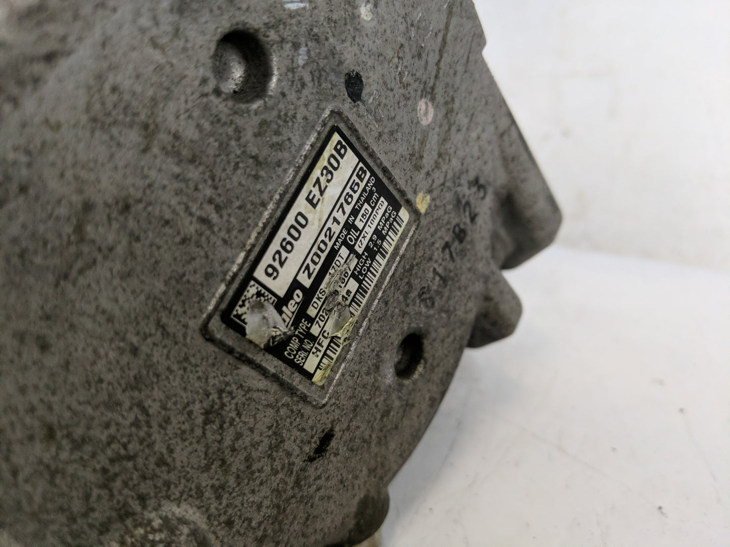 2017-2018 Nissan Titan Air Conditioning A/c Ac Compressor Oem - Oemusedautoparts1.com