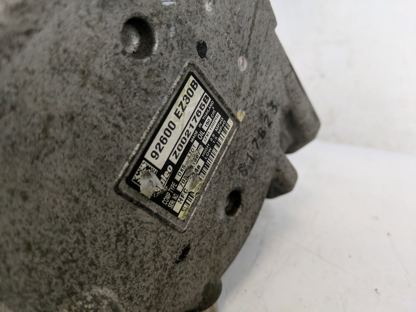 2017-2018 Nissan Titan Air Conditioning A/c Ac Compressor Oem - Oemusedautoparts1.com