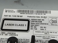 2016-2017 Nissan Titan Radio AM FM Cd Player Receiver Replacement P/N:25915EZ22B 7 515 750 087 Fits Fits 2016 2017 OEM Used 
