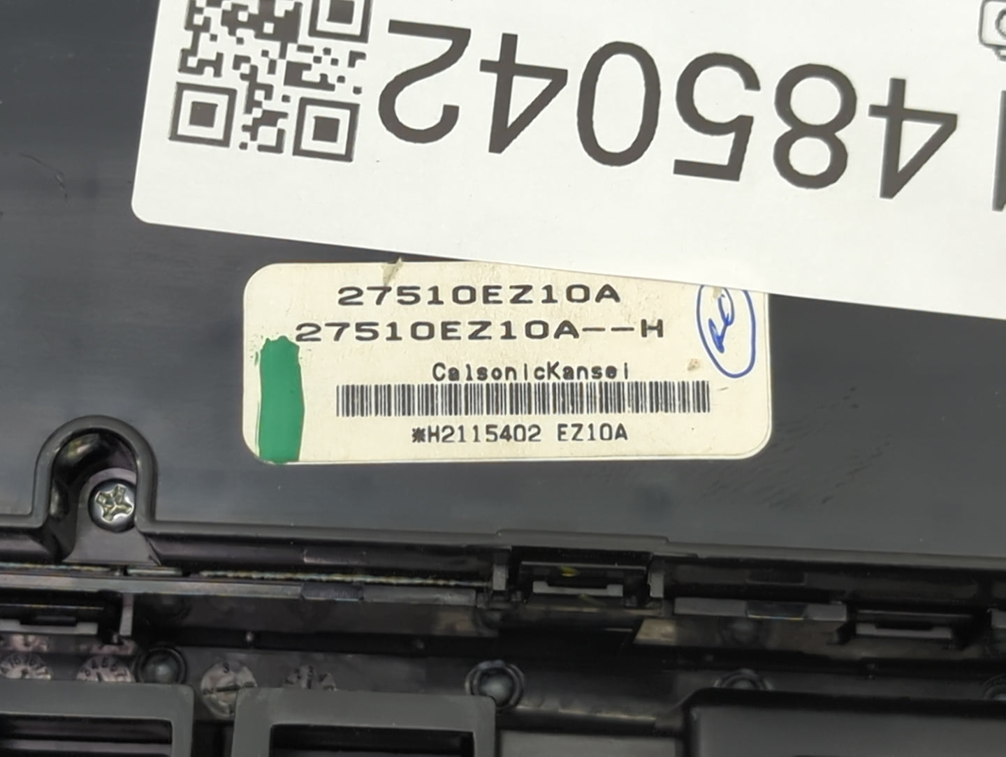 2016-2017 Nissan Titan Climate Control Module Temperature AC/Heater Replacement P/N:27510EZ10A 27510EZ10A--H Fits Fits 2016 