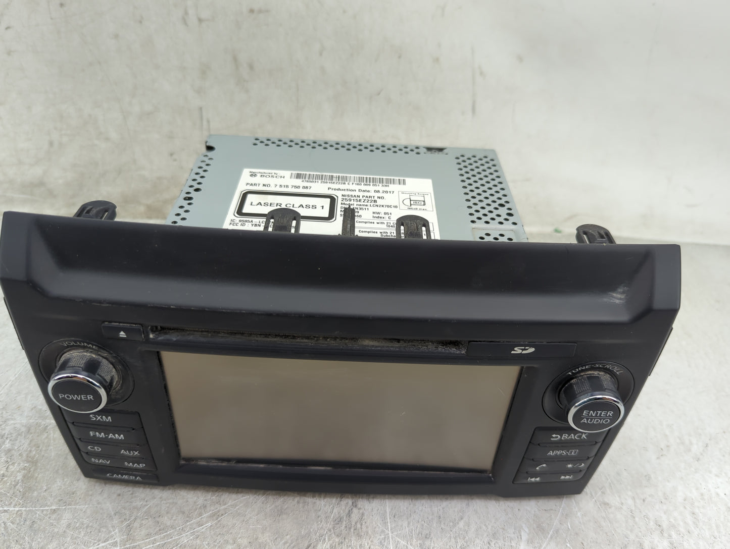 2017 Nissan Titan Xd Radio AM FM Cd Player Receiver Replacement P/N:25915EZ22B LCN2K70C10, 7515750087, YBN-LCN2K70C10 Fits O