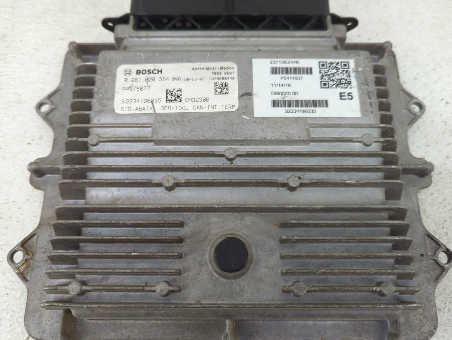 2016-2019 Nissan Titan Xd PCM Engine Control Computer ECU ECM PCU OEM P/N:0281020384 P4378077 Fits Fits 2016 2017 2018 2019 