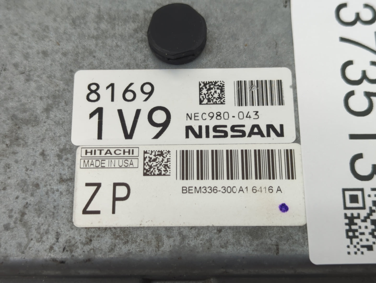 2014-2017 Nissan Versa PCM Engine Control Computer ECU ECM PCU OEM P/N:NEC980-043 Fits Fits 2014 2015 2016 2017 OEM Used Aut
