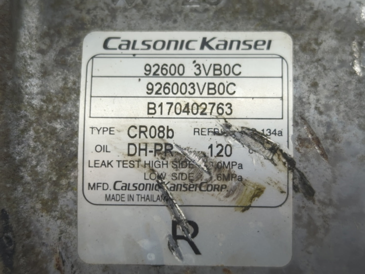 Nissan Versa Air Conditioning A/c Ac Compressor Oem - Oemusedautoparts1.com