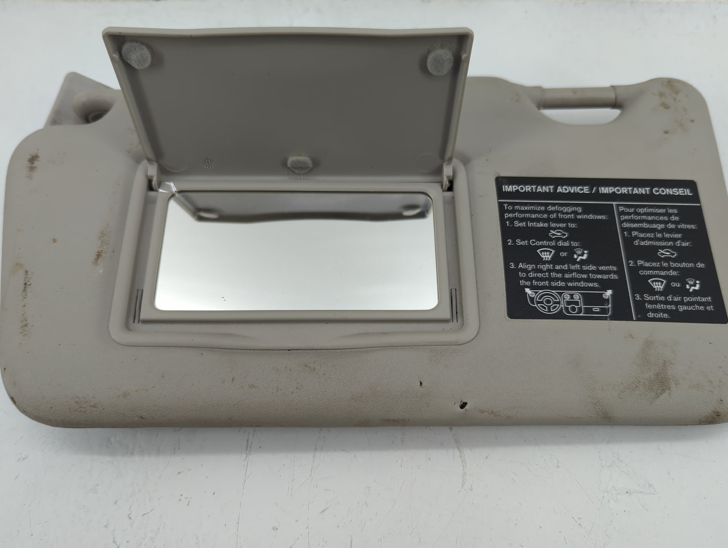 2016-2019 Nissan Versa Sun Visor Shade Replacement Driver Left Mirror Fits Fits 2015 2016 2017 2018 2019 OEM Used Auto Parts