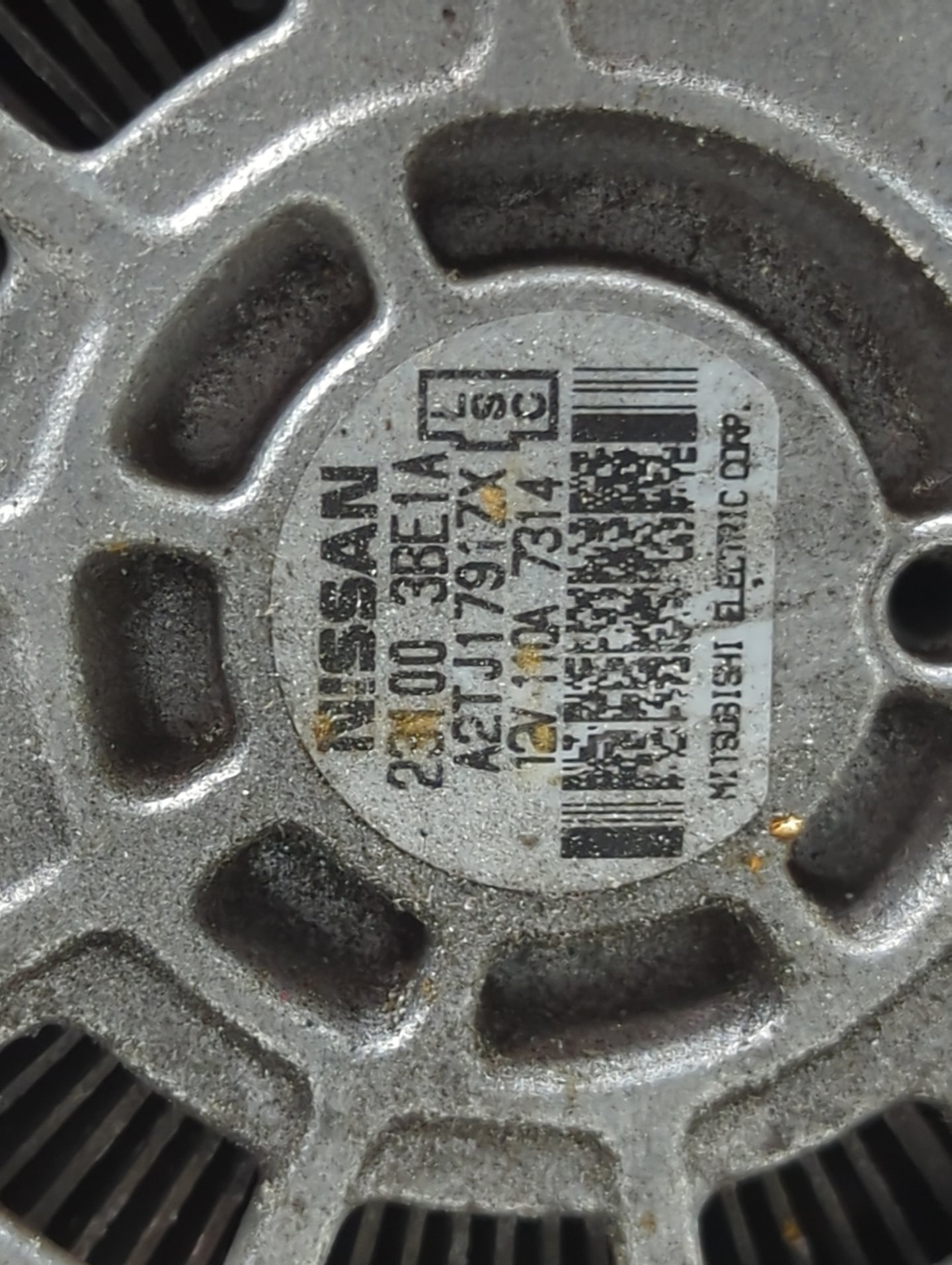 2012-2019 Nissan Versa Alternator Replacement Generator Charging Assembly Engine OEM P/N:23100 3BE1A Fits OEM Used Auto Part