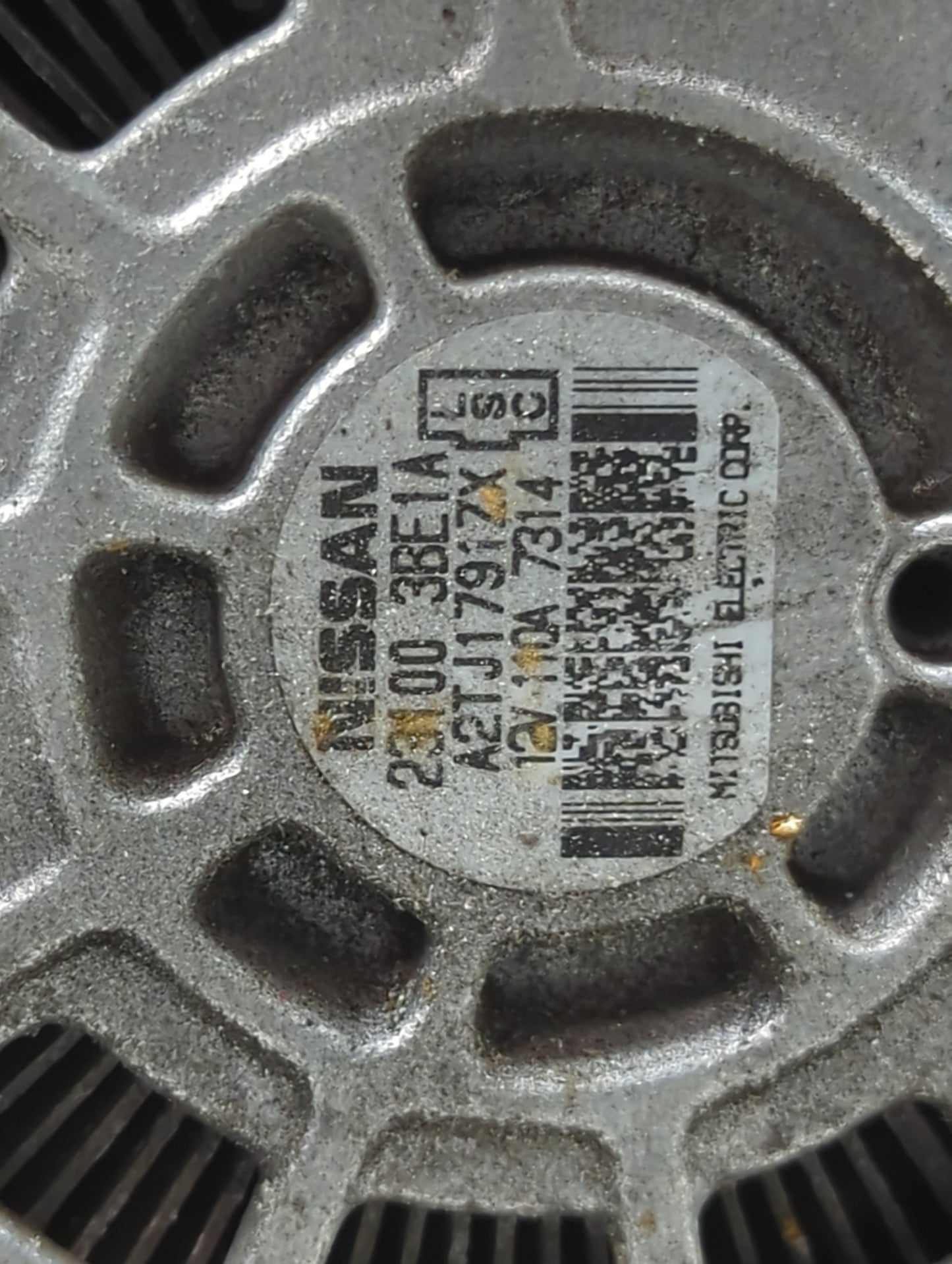 2012-2019 Nissan Versa Alternator Replacement Generator Charging Assembly Engine OEM P/N:23100 3BE1A Fits OEM Used Auto Part