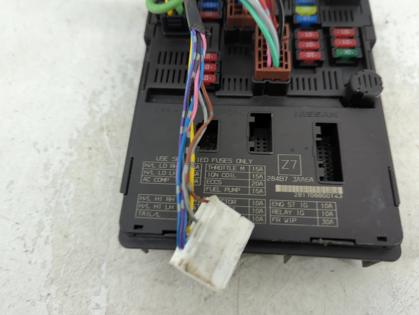 2013-2019 Nissan Versa Fusebox Fuse Box Panel Relay Module P/N:284B7 3AA6A Fits Fits 2013 2014 2015 2016 2017 2018 2019 OEM 