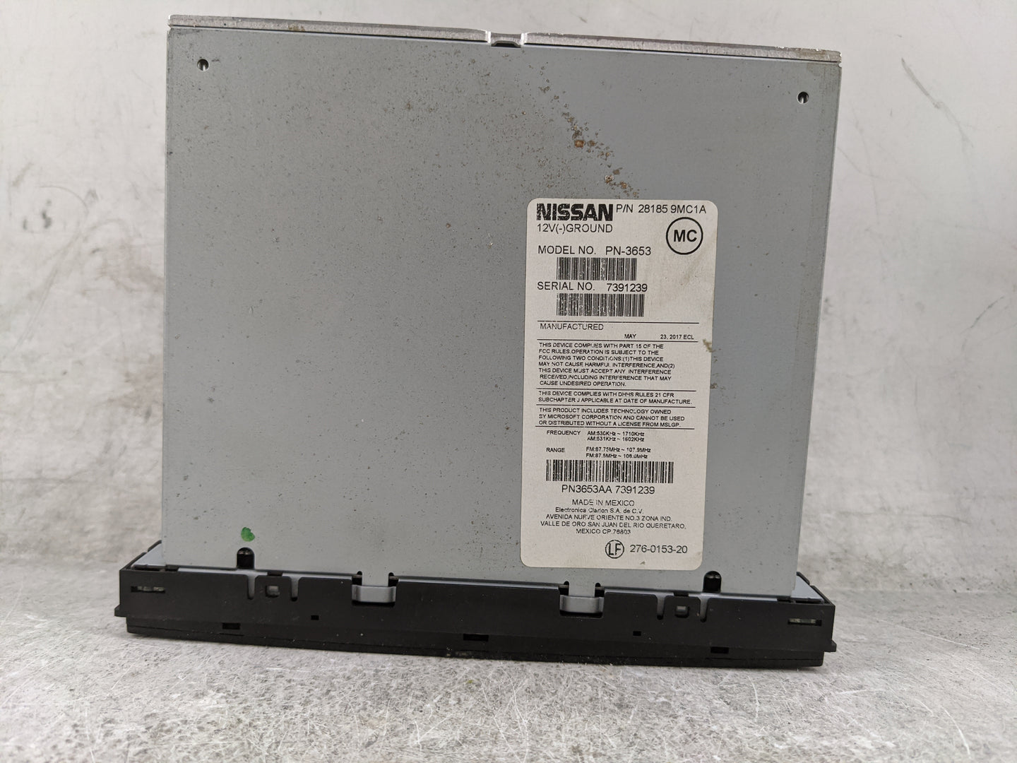 2014-2019 Nissan Versa Radio AM FM Cd Player Receiver Replacement P/N:28185 9MC1A PN-3653 Fits Fits 2014 2015 2016 2017 2018