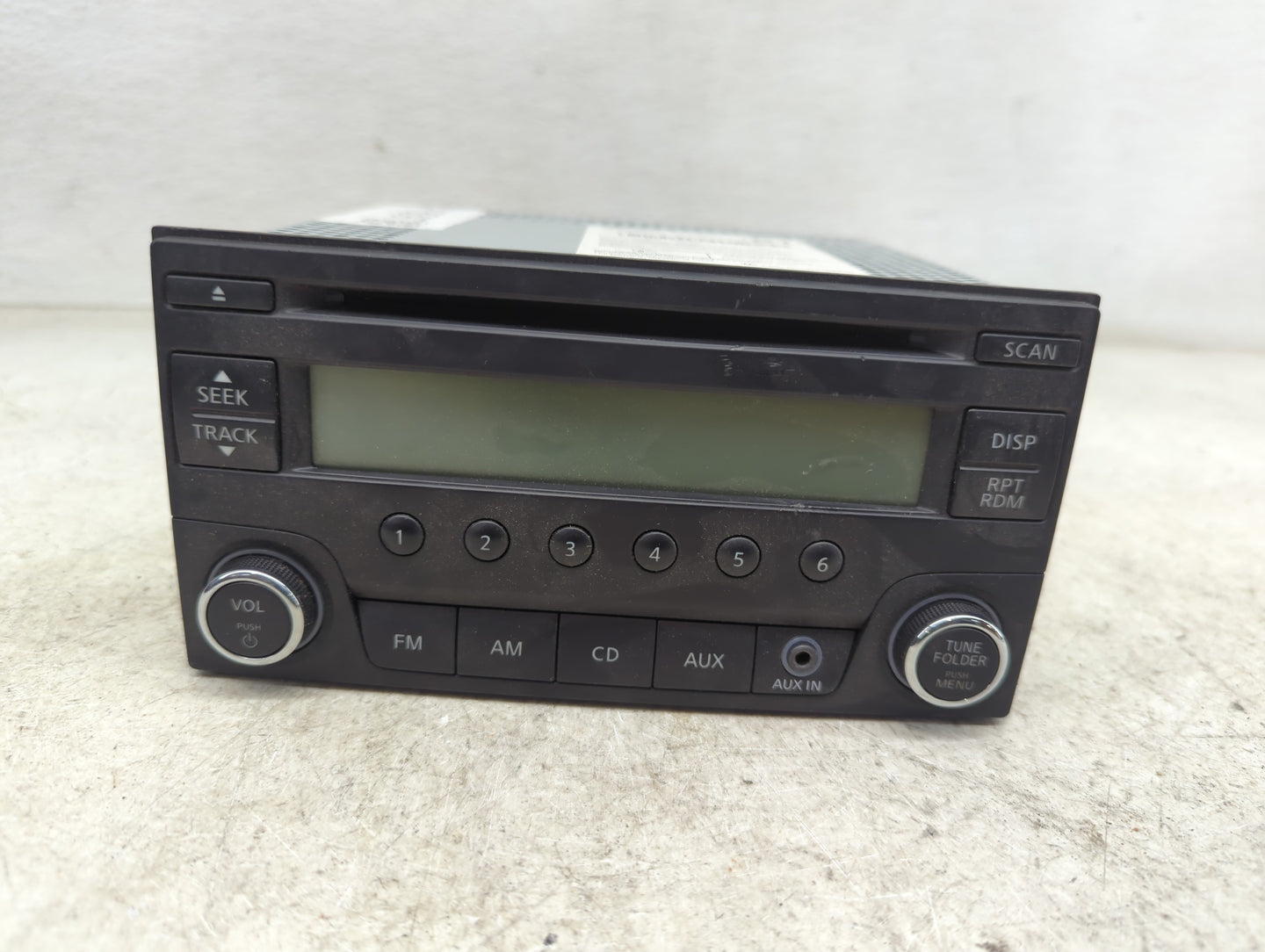 2017 Nissan Versa Radio AM FM Cd Player Receiver Replacement Fits OEM Used Auto Parts - Oemusedautoparts1.com