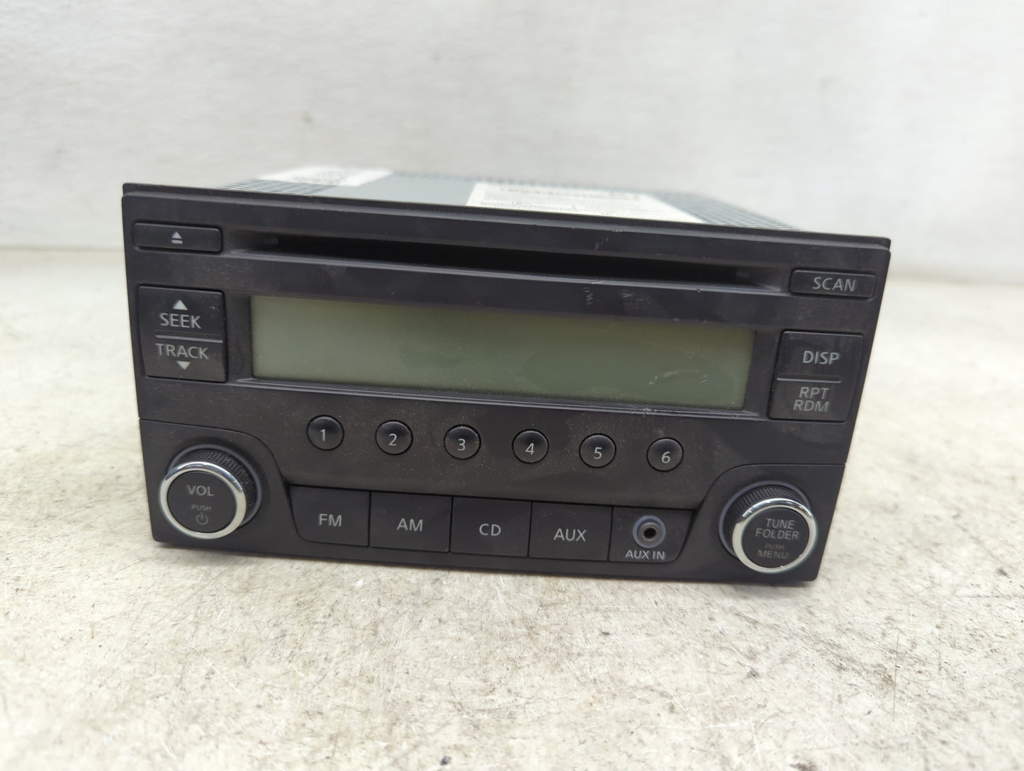 2017 Nissan Versa Radio AM FM Cd Player Receiver Replacement Fits OEM Used Auto Parts - Oemusedautoparts1.com