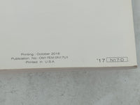 2017 Nissan Versa Owners Manual Book Guide P/N:OM17EM ON17U1 OEM Used Auto Parts - Oemusedautoparts1.com