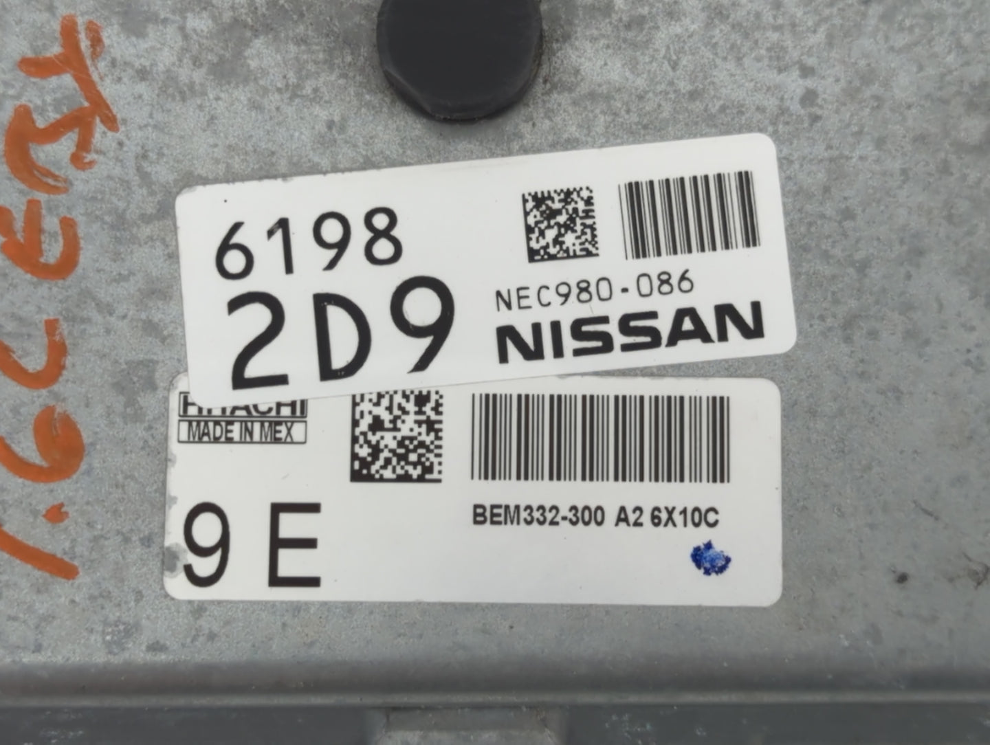 2014-2018 Nissan Versa PCM Engine Control Computer ECU ECM PCU OEM P/N:6198 2D9 NEC980-086 Fits Fits 2014 2015 2016 2017 201