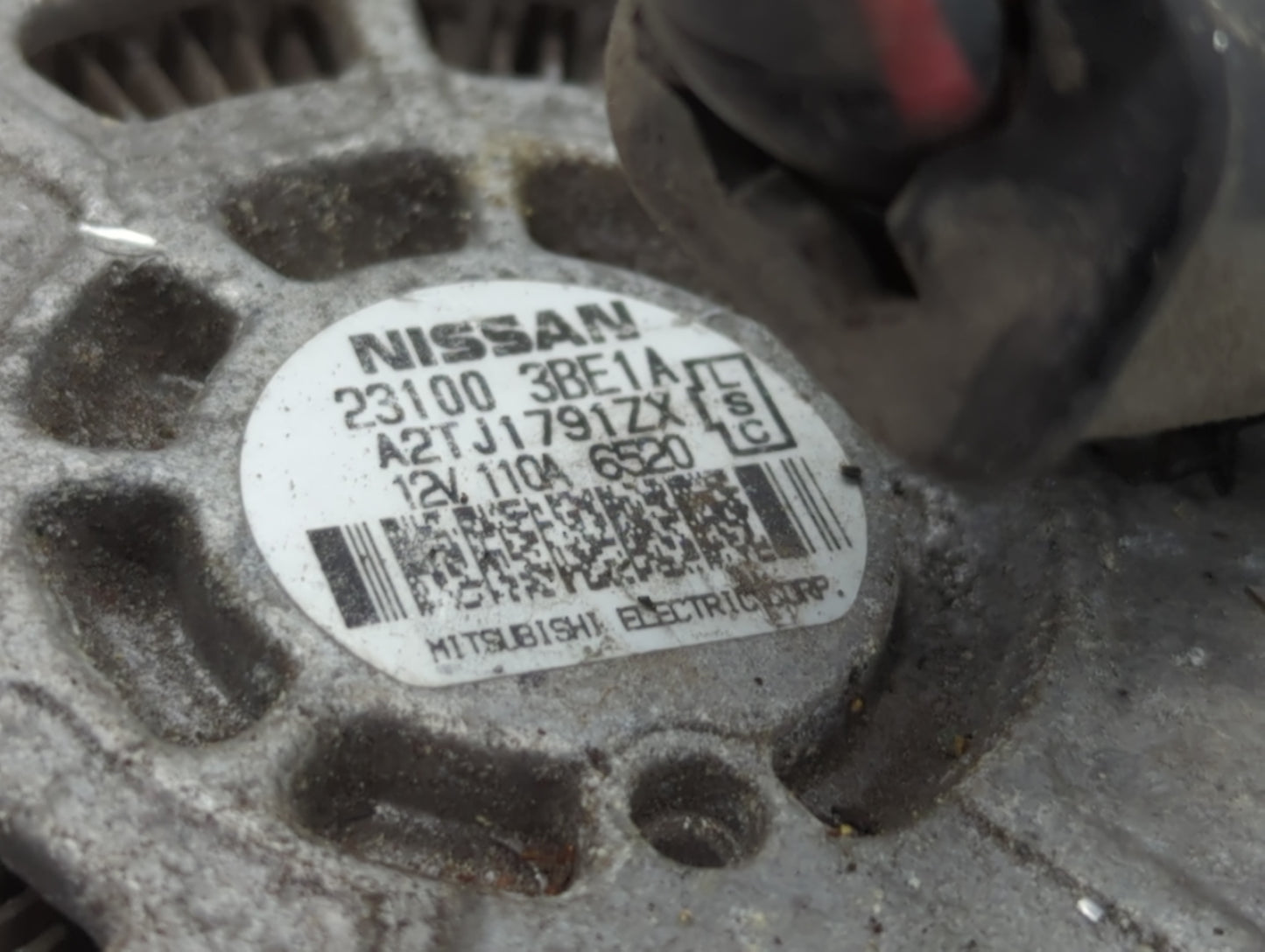 2012-2019 Nissan Versa Alternator Replacement Generator Charging Assembly Engine OEM P/N:23100 3BE1A Fits OEM Used Auto Part