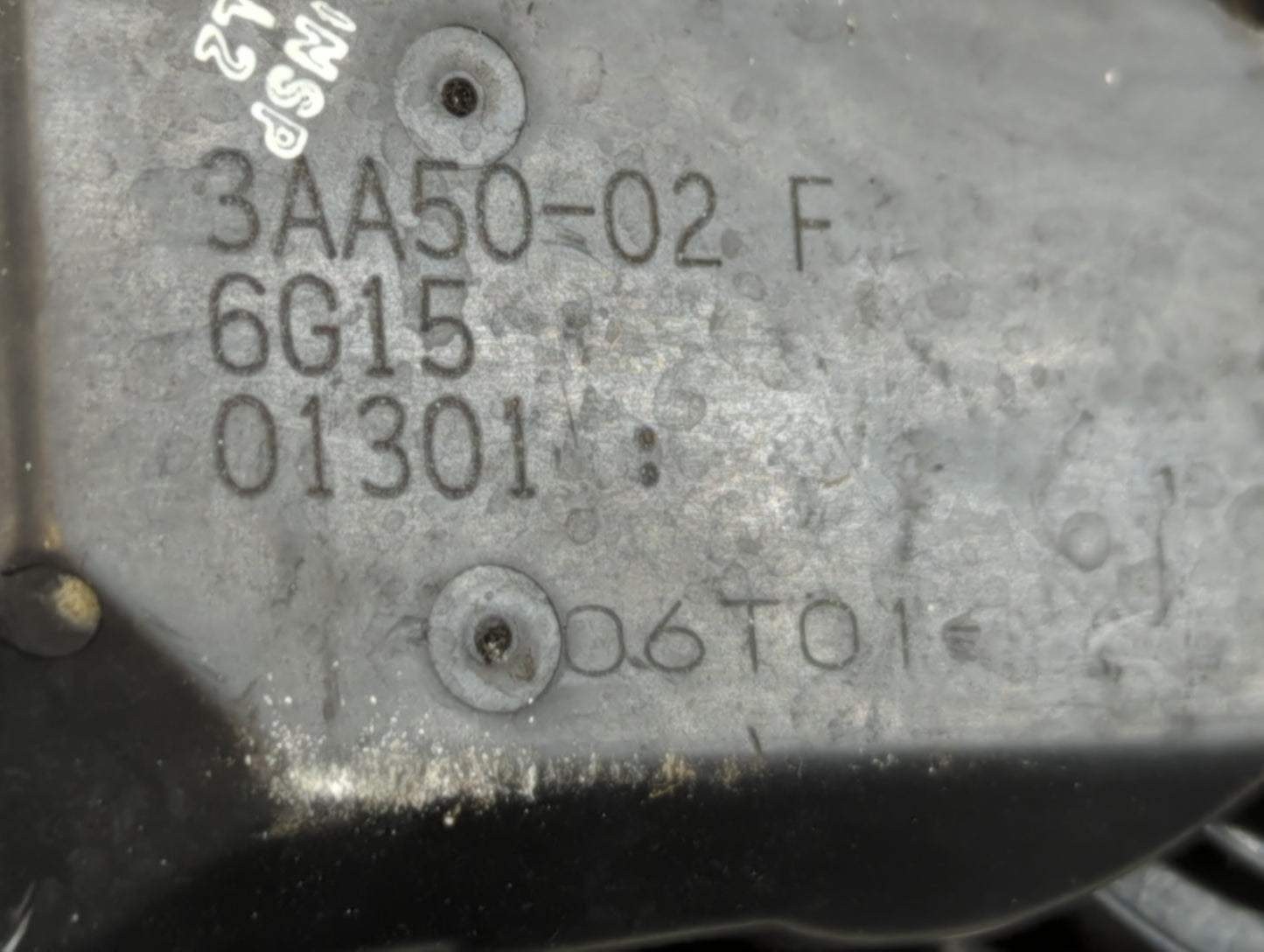 2012-2019 Nissan Versa Throttle Body P/N:3AA50-02 F Fits Fits 2012 2013 2014 2015 2016 2017 2018 2019 OEM Used Auto Parts - 