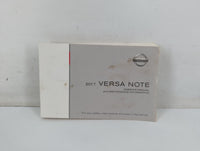 2017 Nissan Versa Note Owners Manual Book Guide P/N:OM17EM 0E12U0 OEM Used Auto Parts - Oemusedautoparts1.com