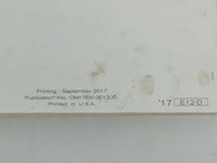 2017 Nissan Versa Note Owners Manual Book Guide P/N:OM17EM 0E12U0 OEM Used Auto Parts - Oemusedautoparts1.com