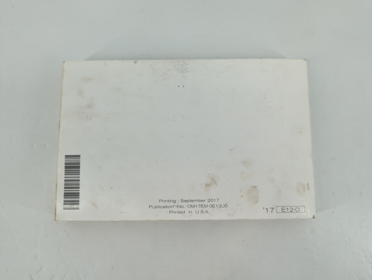 2017 Nissan Versa Note Owners Manual Book Guide P/N:OM17EM 0E12U0 OEM Used Auto Parts - Oemusedautoparts1.com