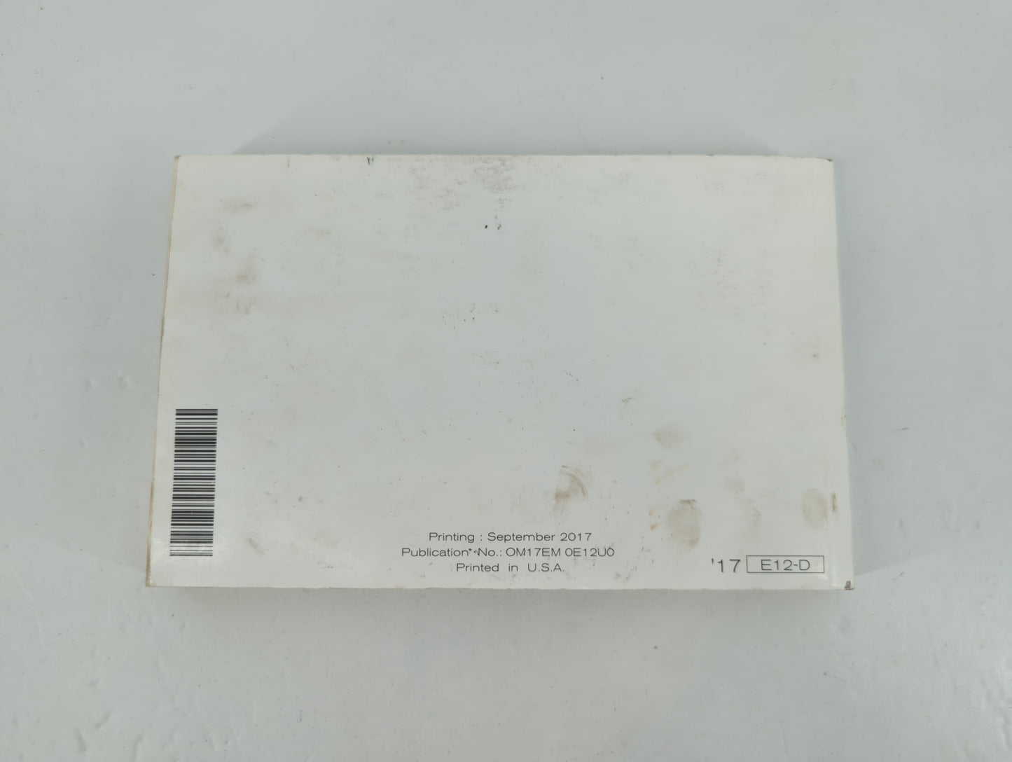 2017 Nissan Versa Note Owners Manual Book Guide P/N:OM17EM 0E12U0 OEM Used Auto Parts - Oemusedautoparts1.com