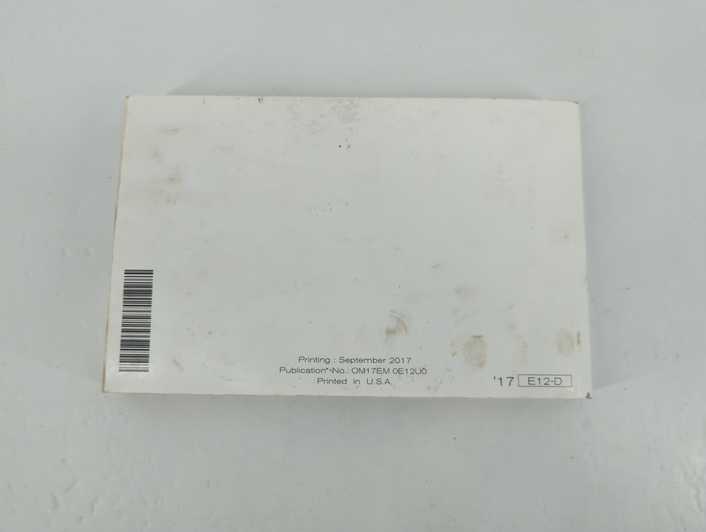 2017 Nissan Versa Note Owners Manual Book Guide P/N:OM17EM 0E12U0 OEM Used Auto Parts - Oemusedautoparts1.com