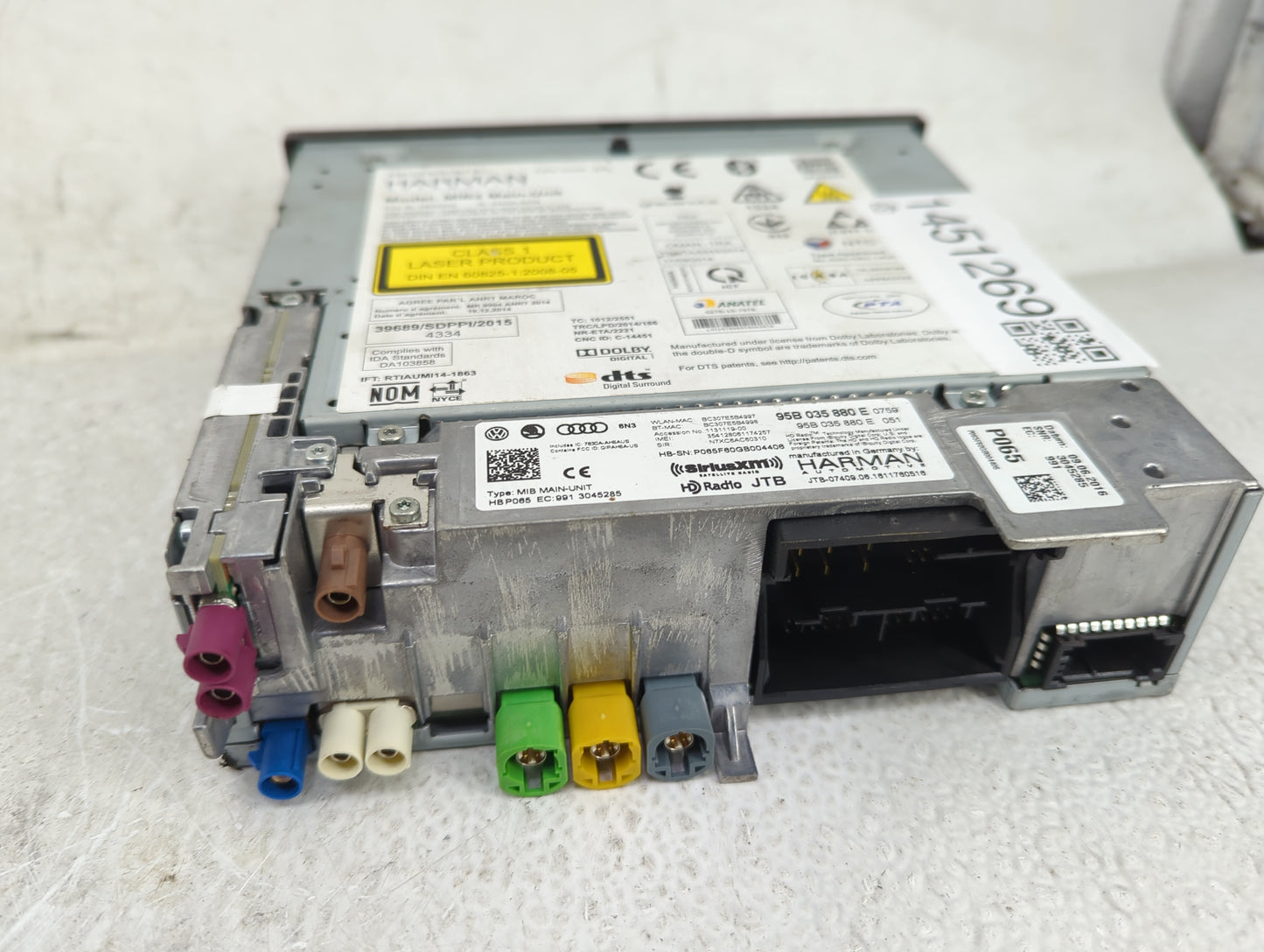 2017 Porsche Macan Information-gps-tv Control Module - Oemusedautoparts1.com