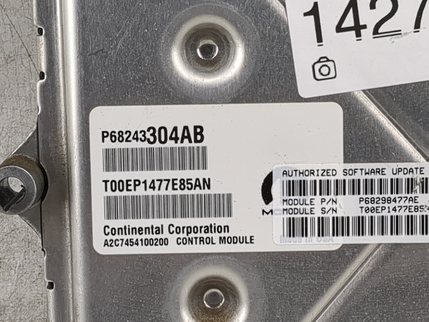 2016-2020 Ram 1500 PCM Engine Control Computer ECU ECM PCU OEM P/N:P68243304AB P68298477AE Fits Fits 2016 2017 2018 2019 202