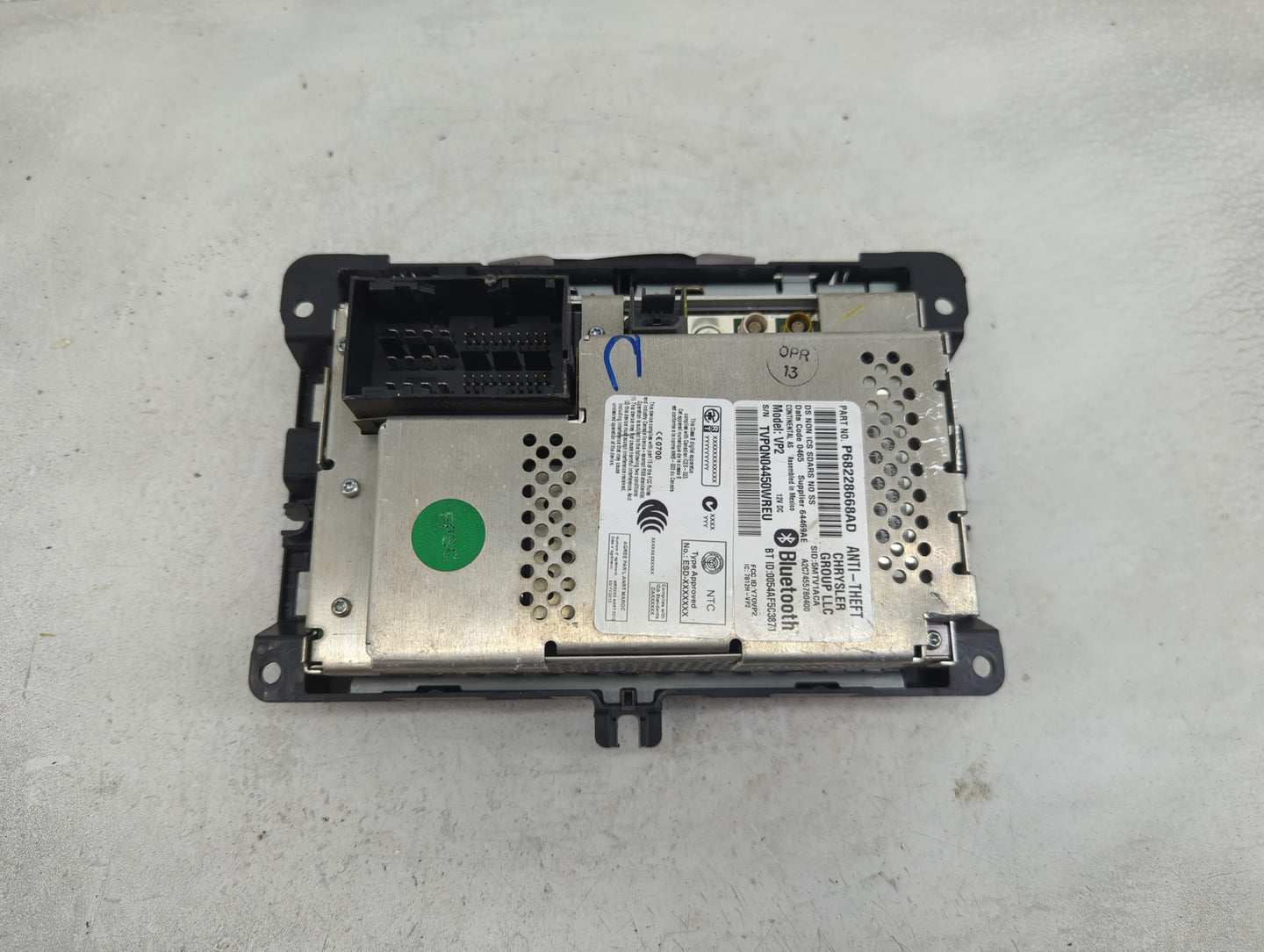 2017 Ram 1500 Radio AM FM Cd Player Receiver Replacement P/N:P68228668AD VP2, Y7OVP2, 7812H-VP2 Fits OEM Used Auto Parts - O
