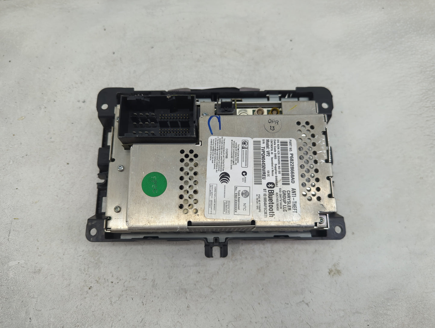 2017 Ram 1500 Radio AM FM Cd Player Receiver Replacement P/N:P68228668AD VP2, Y7OVP2, 7812H-VP2 Fits OEM Used Auto Parts - O