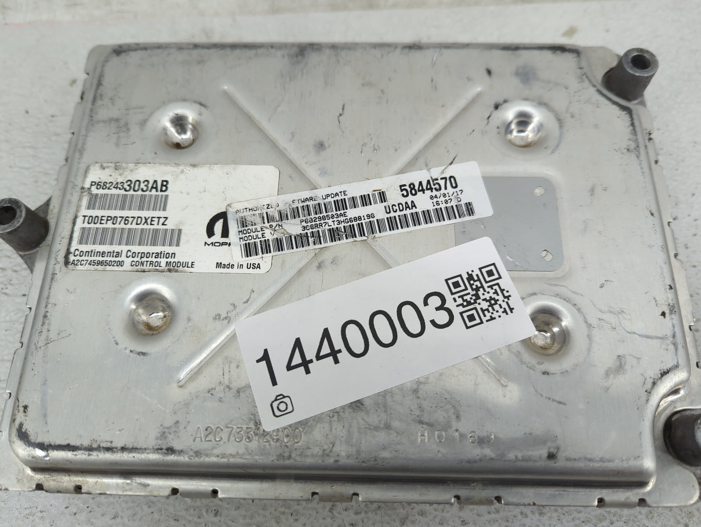 2016-2020 Ram 1500 PCM Engine Control Computer ECU ECM PCU OEM P/N:P68243303AB T00EP0767DXETZ Fits Fits 2016 2017 2018 2019 