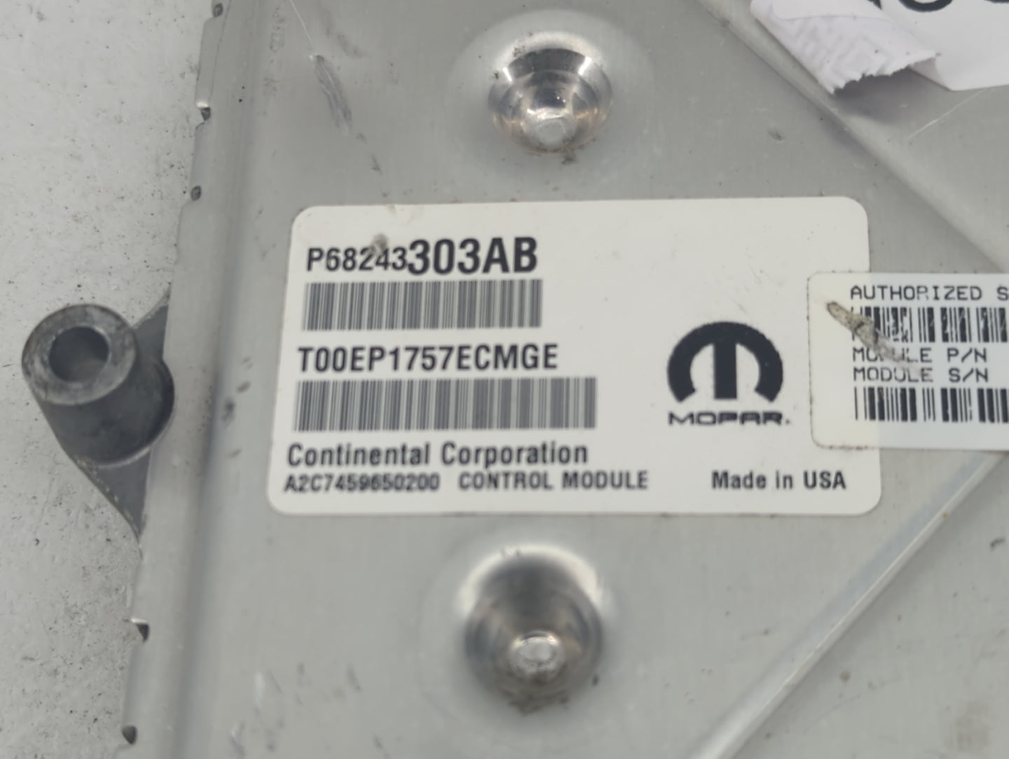 2016-2020 Ram 1500 PCM Engine Control Computer ECU ECM PCU OEM P/N:P68243303AB T00EP1757ECMGE Fits Fits 2016 2017 2018 2019 