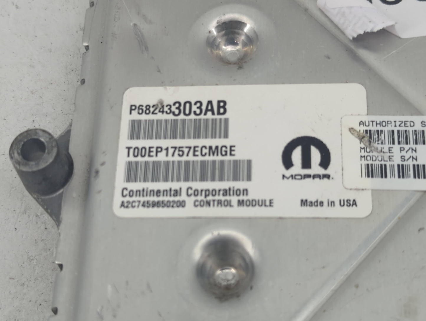2016-2020 Ram 1500 PCM Engine Control Computer ECU ECM PCU OEM P/N:P68243303AB T00EP1757ECMGE Fits Fits 2016 2017 2018 2019 