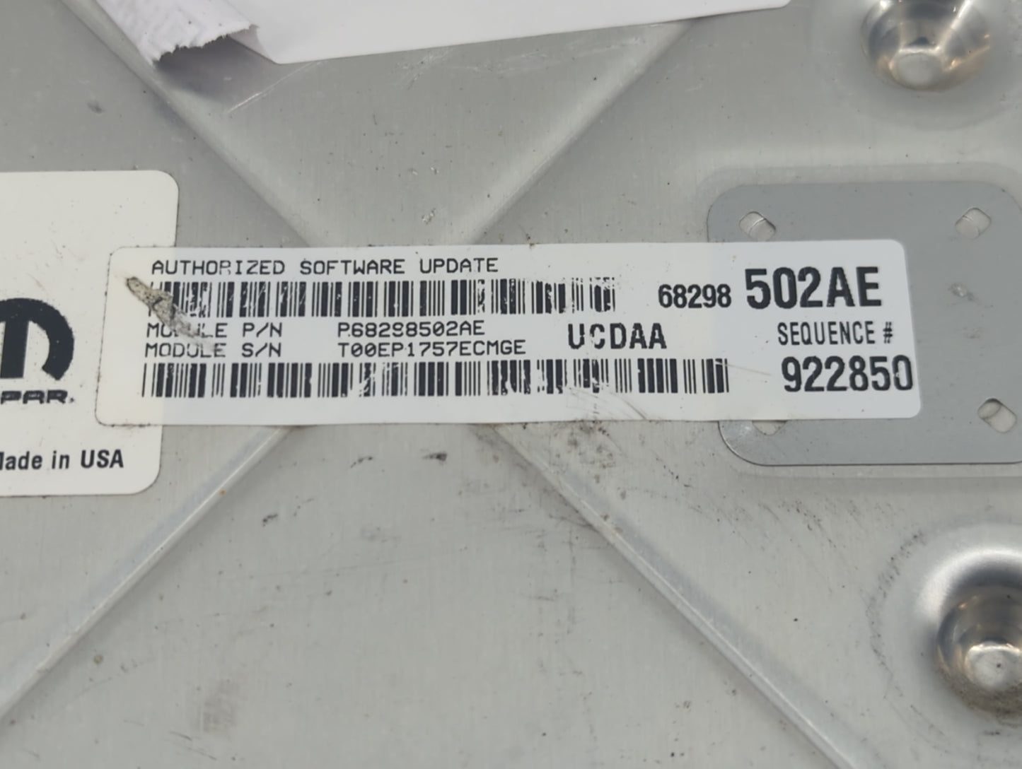 2016-2020 Ram 1500 PCM Engine Control Computer ECU ECM PCU OEM P/N:P68243303AB T00EP1757ECMGE Fits Fits 2016 2017 2018 2019 
