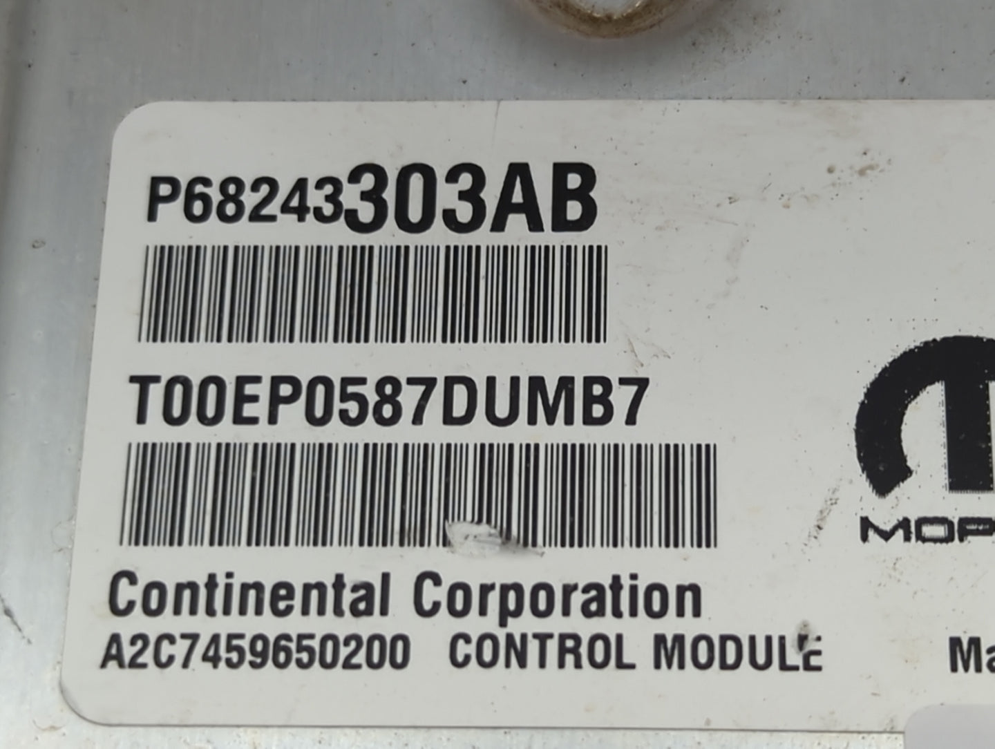 2016-2020 Ram 1500 PCM Engine Control Computer ECU ECM PCU OEM P/N:P68243303AB T00EP0587DUMB7 Fits Fits 2016 2017 2018 2019 