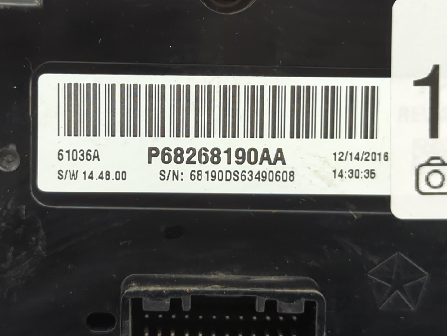 2014-2022 Ram 1500 Climate Control Module Temperature AC/Heater Replacement P/N:P68268190AA Fits OEM Used Auto Parts - Oemus