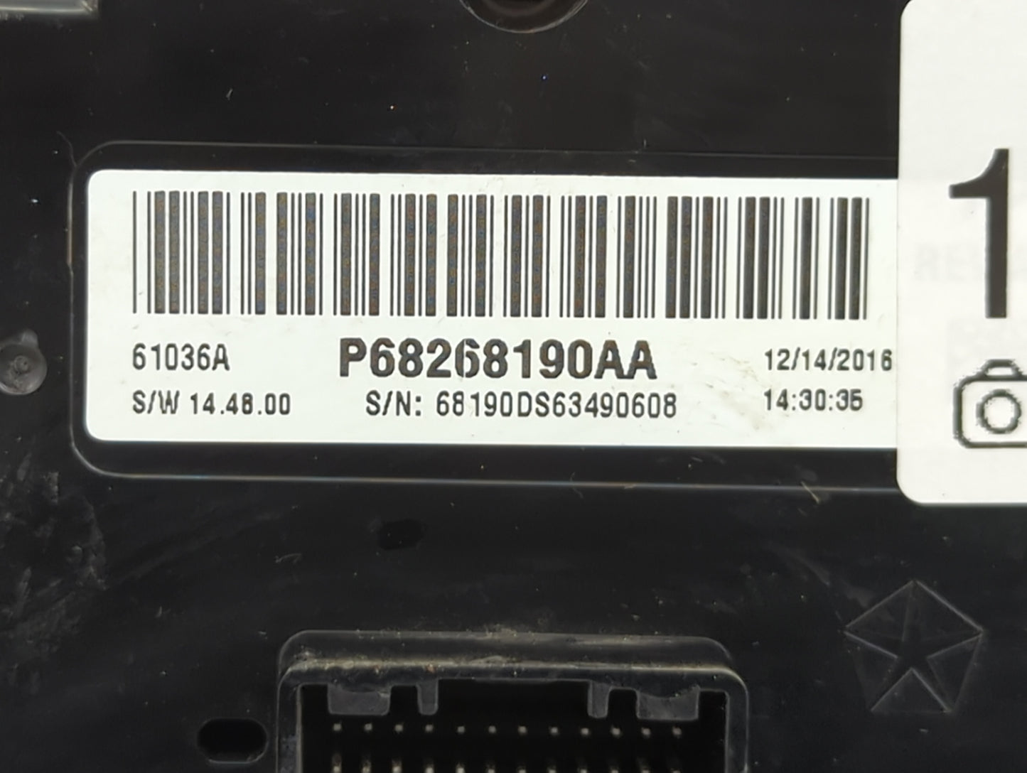 2014-2022 Ram 1500 Climate Control Module Temperature AC/Heater Replacement P/N:P68268190AA Fits OEM Used Auto Parts - Oemus