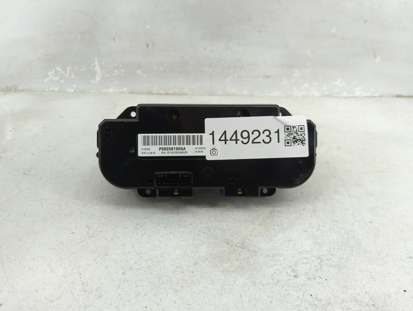2014-2022 Ram 1500 Climate Control Module Temperature AC/Heater Replacement P/N:P68268190AA Fits OEM Used Auto Parts - Oemus